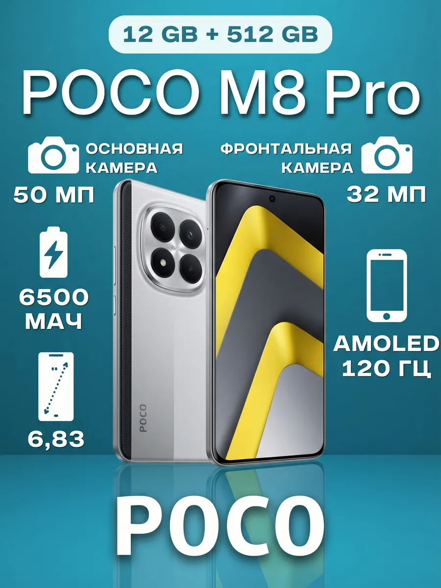 POCO Смартфон М8 Pro 5G 12 512 ГБ