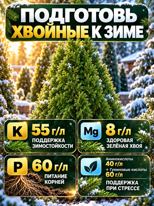 Arpebio Осеннее удобрение для хвойных растений жидкое 3л, 5 л, фото 4