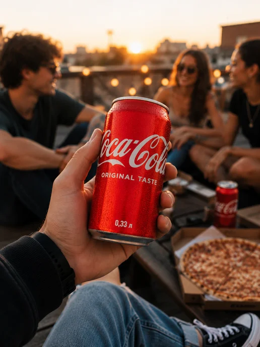 Coca-Cola Напиток Classic 12 штук по 330 мл Кока-кола Ж Б, 330 мл, фото 3