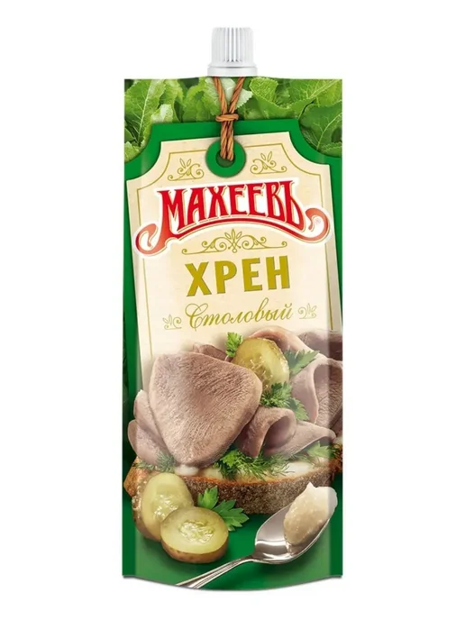 МахеевЪ Хрен 3 пачки по 140 грамм столовый, 4 пачки, фото 5