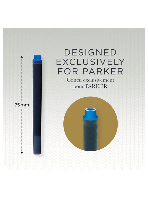 PARKER Картриджи чернильные синие, смываемые 5 шт, 5 шт, фото 2