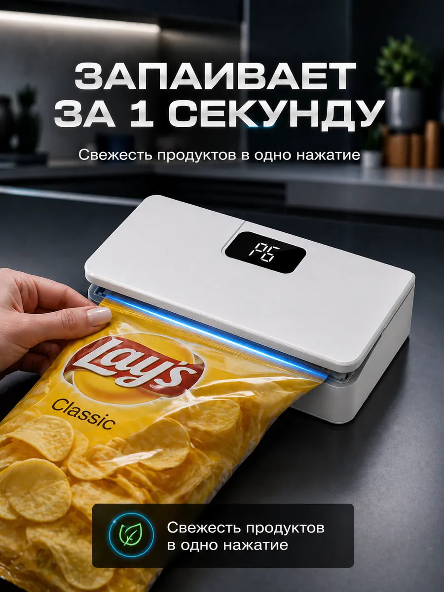 Запайщик пакетов электрический портативный