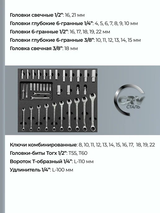 Тележка с инструментом RockForce 216 + экран, синий, фото 4
