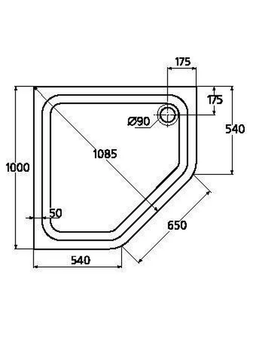 IDEAL STANDARD Душевой поддон Hot Line K626001 100x100, 100x100, фото 2