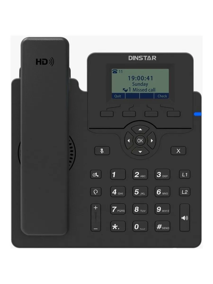 Телефон стационарный IP C60SP черный
