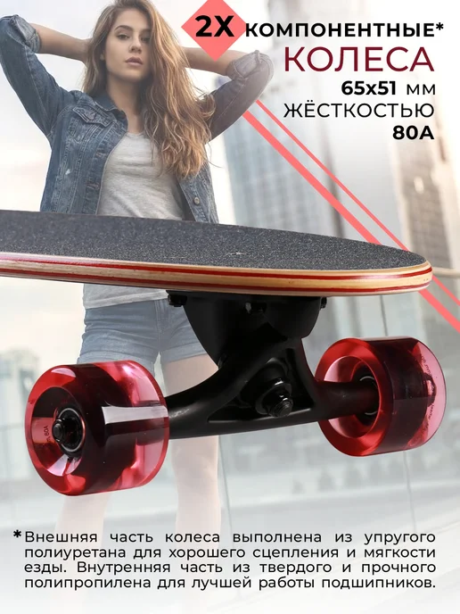 TechTeam Скейтборд City Cruiser 44x10", лонгборд, 44x10, фото 3