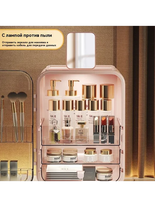 Коробка для хранения Кремово-белый, белый, фото 3