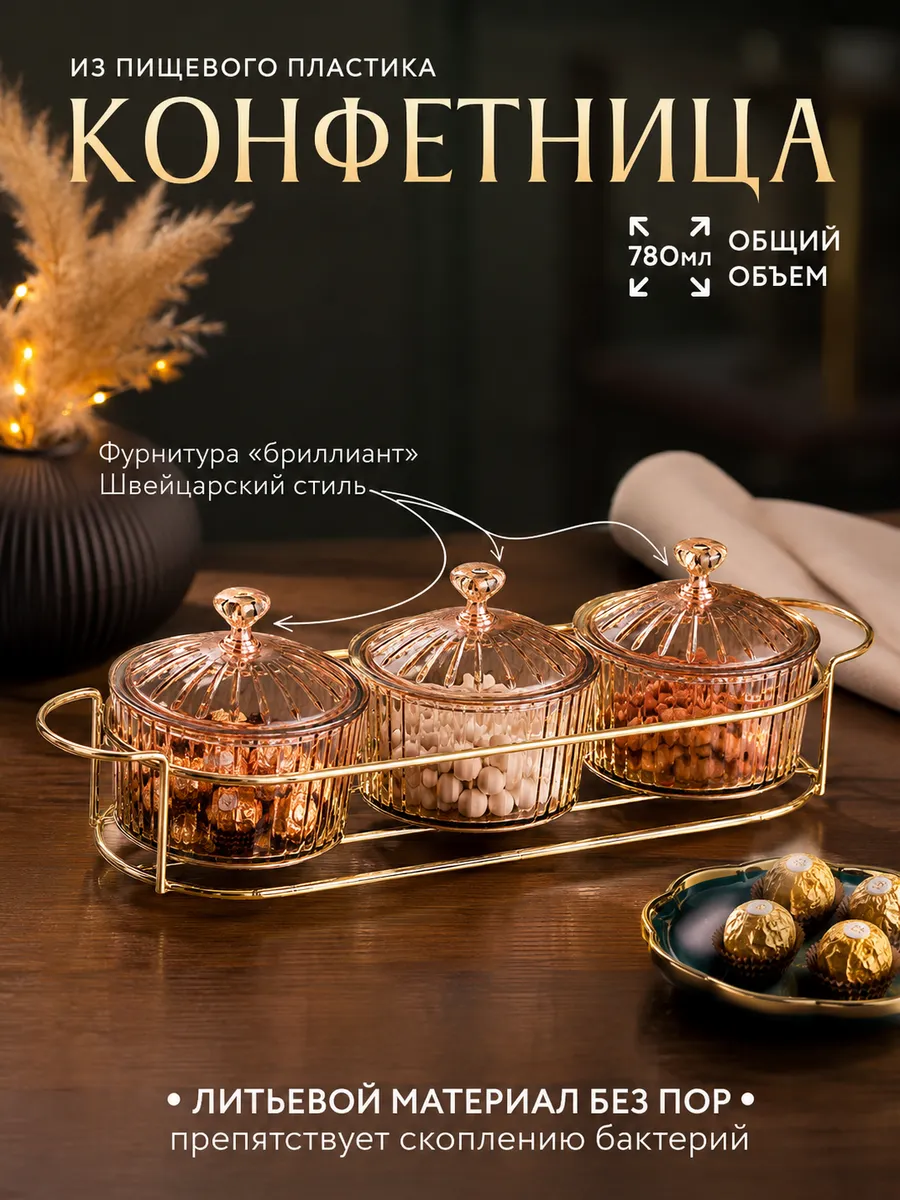 Конфетница с крышкой набор