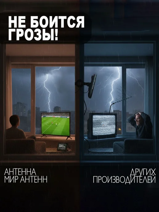 мир антенн Антенна для телевизора уличная Спектр 3 DVB-T2 пассивная, вариант, фото 6
