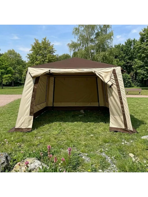 GOODSTORAGE Шатер для дачи кемпинга, красный, фото 3