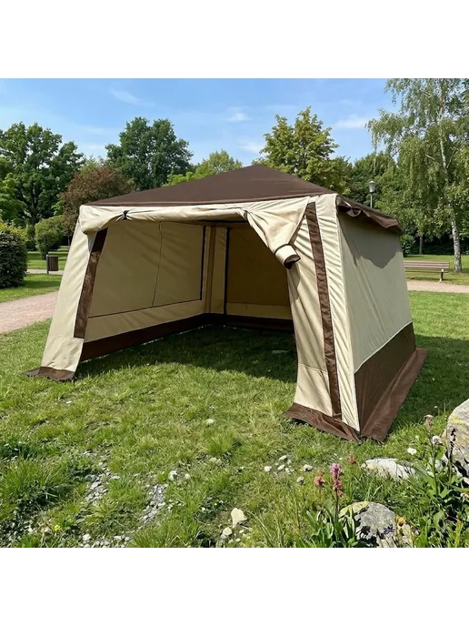 GOODSTORAGE Шатер для дачи кемпинга, красный, фото 5