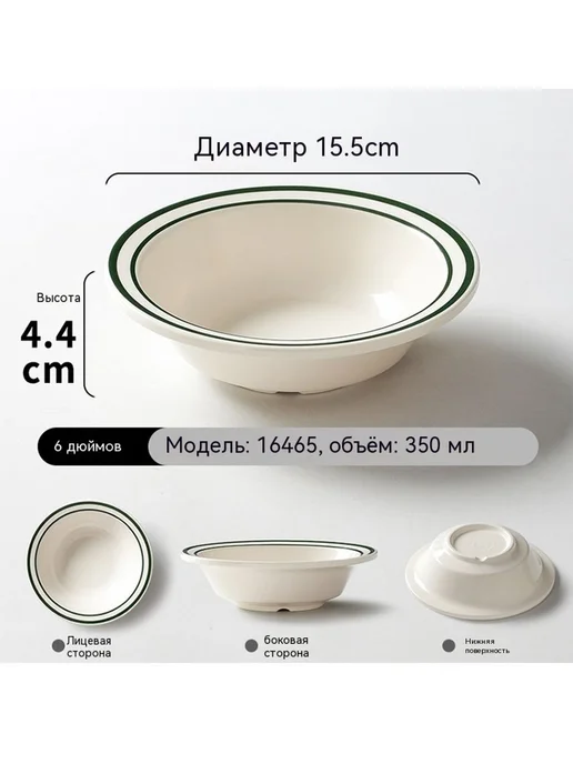 Тарелка 5 дюймов, 6 дюймов, фото 19
