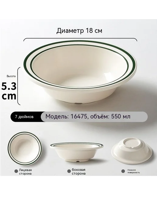 Тарелка 5 дюймов, 6 дюймов, фото 20