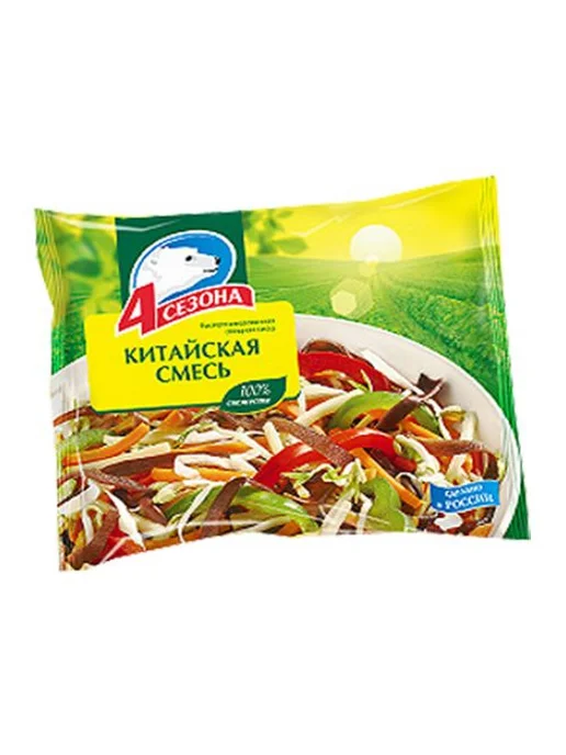 4 Сезона Смесь из овощей по Китайский 400 гр, 400 г