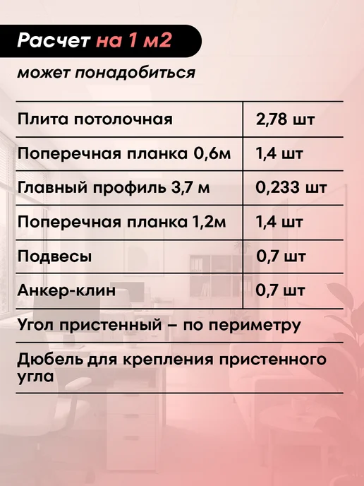 ARMSTRONG Плита для подвесного потолка типа Армстронг Скала 60х60 3 шт, 60x60, 20 шт, фото 6