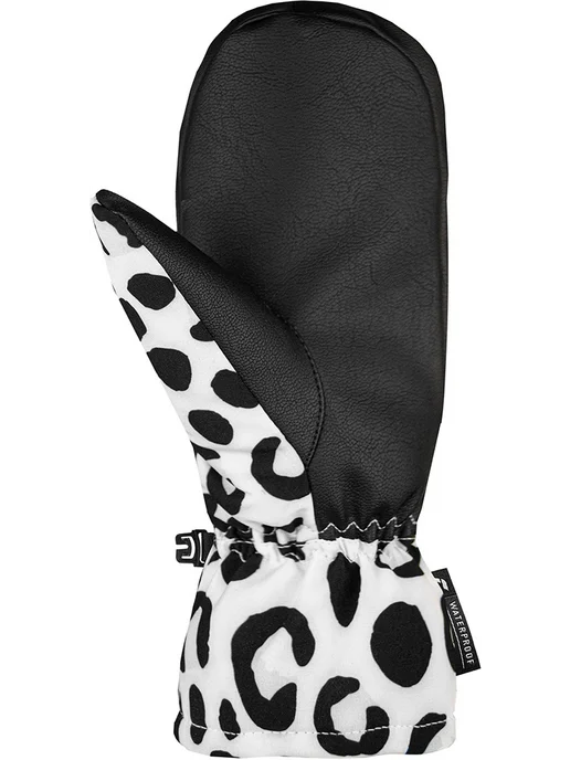 Reusch Варежки Carter White Grey Leopard, белый