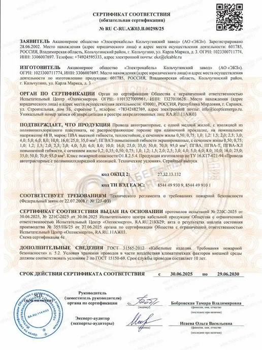Seppra Провод ПГВА 1.5 мм медный красный 1 штука 20 метров, 20 м, фото 8