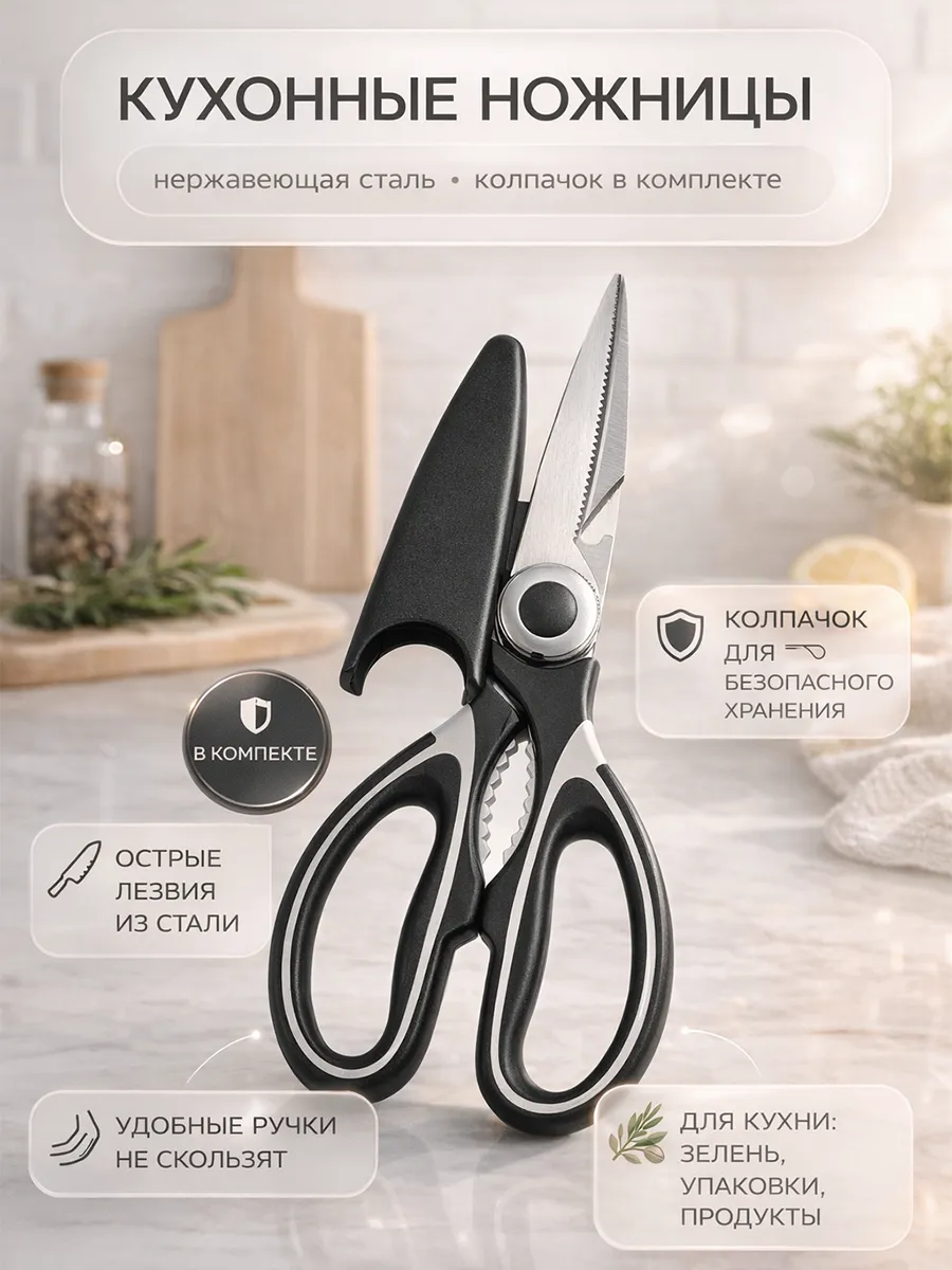 Ножницы кухонные универсальные для кухни