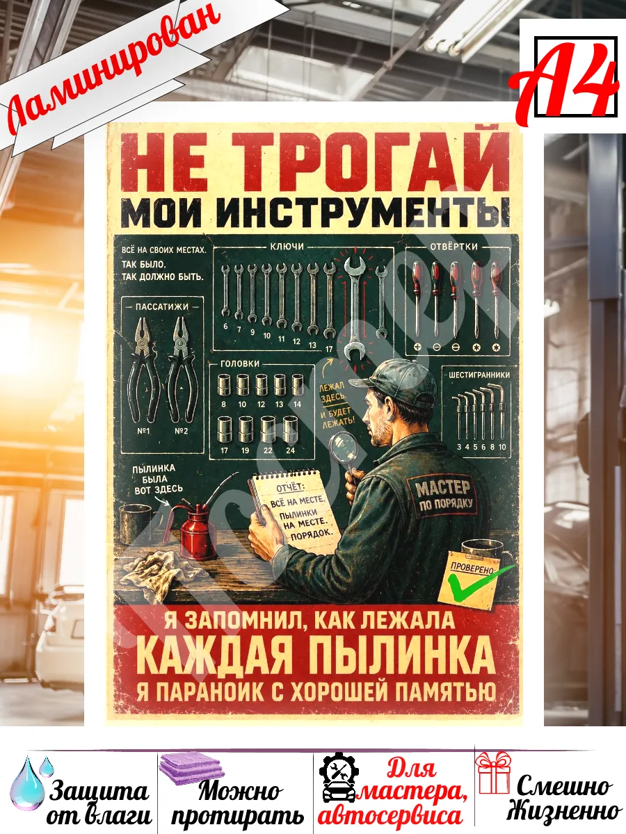 Постер для автомеханика