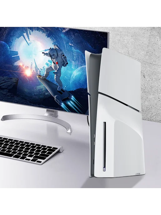 Фасады для PS5 Slim Disc, белый, заменяемые, белый, фото 3