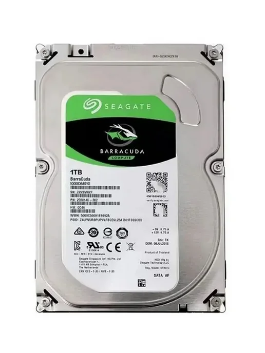 seagate Жесткий диск 1ТБ BarraCuda ST1000DM010, 1 ТБ, фото 2