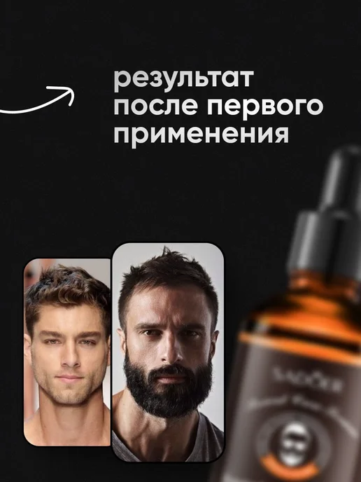 Набор для ухода за бородой, воск + масло для роста бороды, вариант, фото 4