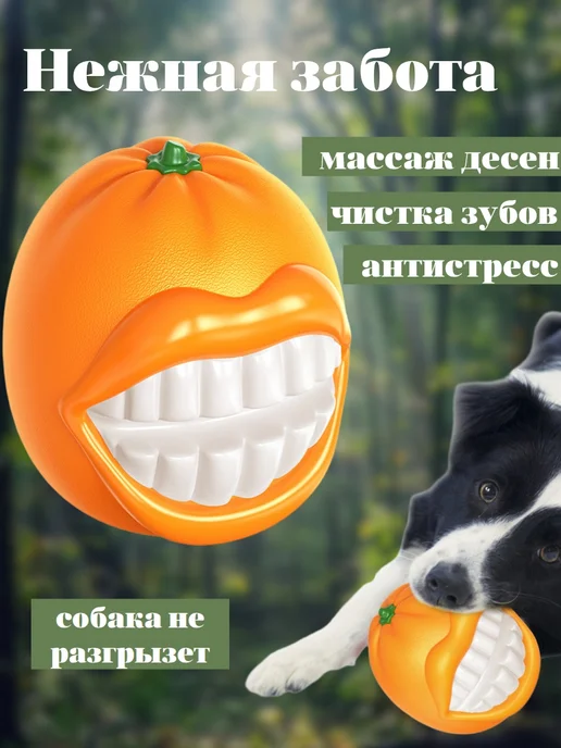 Игрушка пищалка для крупных и средних пород собак, белый, фото 5