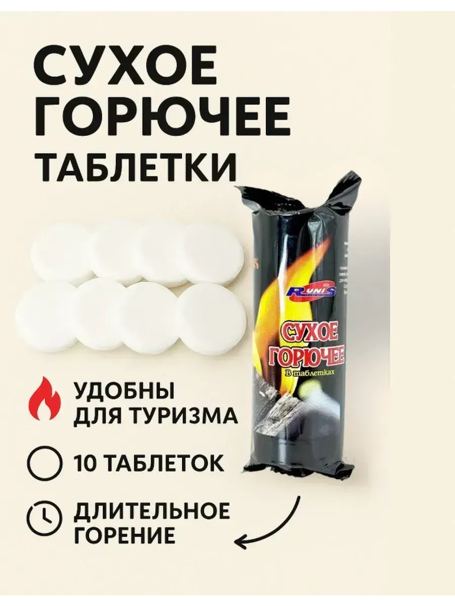 Сухое горючее в таблетках для розжига дров угля