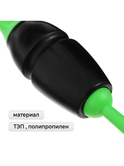 Порядок во всем Булавы для художественной гимнастики 36 см зелёные чёрные, черный, фото 2