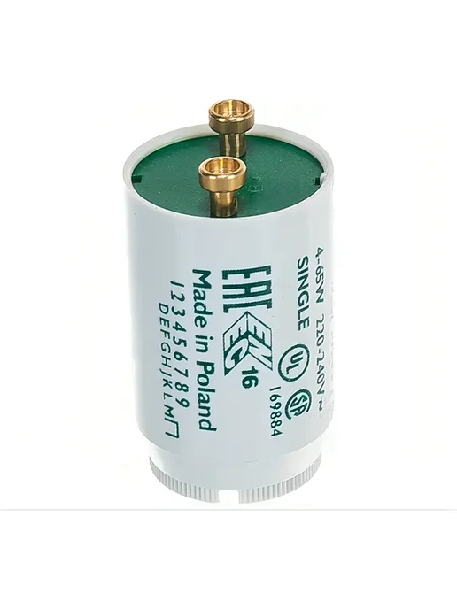 PHILIPS Стартер S10 4-65W SIN 220-240В EUR 12X25, 12x25, 465 Вт