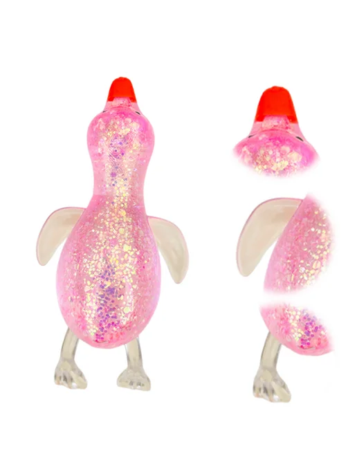 Мягкая антистресс игрушка Sensory Fidgets Animal для снятия, розовый, фото 5