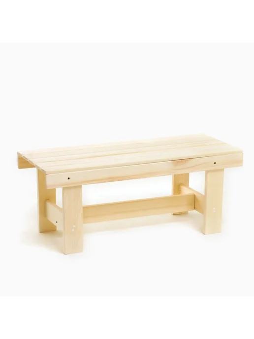 MAXRESALE_1 Садовая скамейка из липы, 100x32x42 см, 100x32x42 см