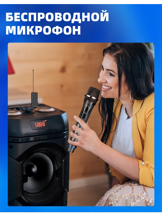 Depusheng LK1 черный ручной беспроводной микрофон, черный, фото 8