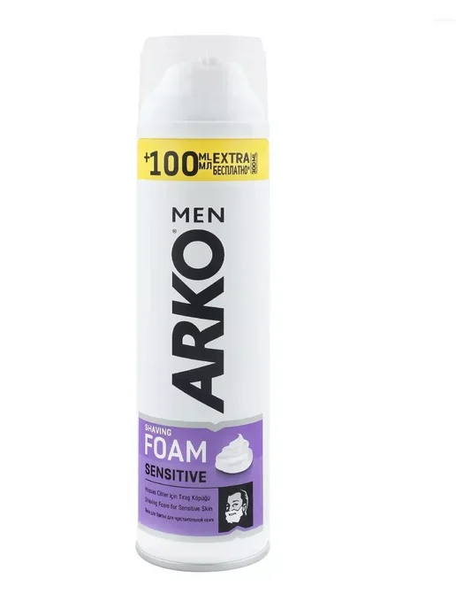 ARKO Men Пена для бритья Sensitive 200 мл, 300 мл