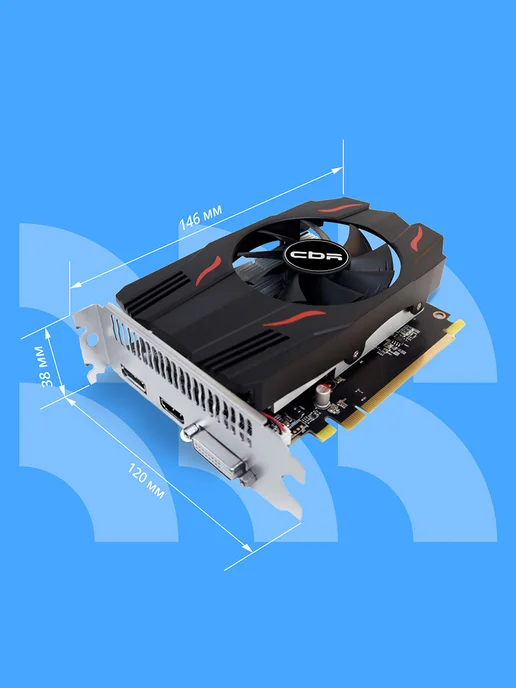 CBR Видеокарта Radeon RX 550 4G GDDR5 128BIT 1175MHz PCIE 3.0, 4 г, фото 6