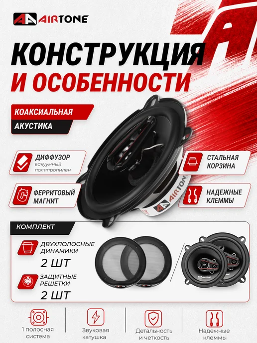 AirTone Динамики 13 SONIX 502 Коаксиальные, вариант, фото 3