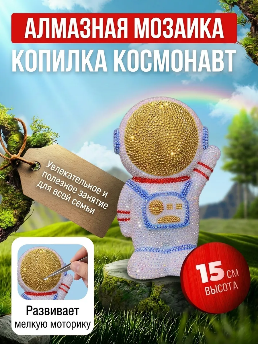Алмазная мозаика Космонавт