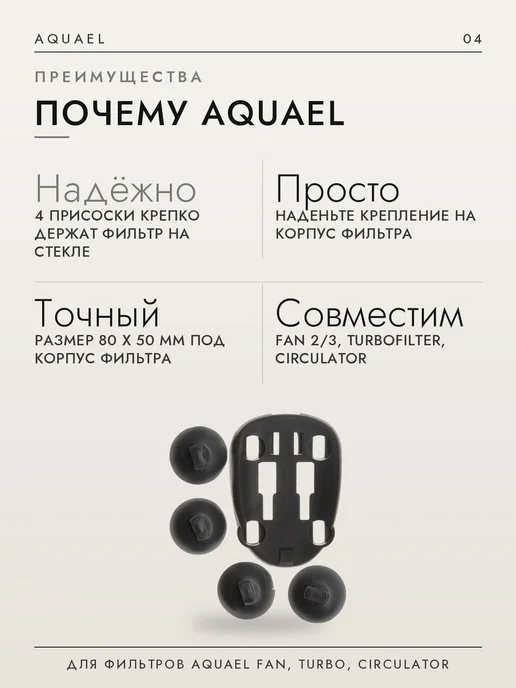 AQUAEL Запчасть крепление фильтра для FAN-2 3, черный, фото 4
