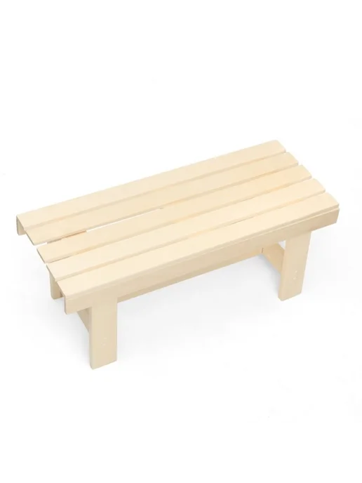 Деревянная садовая скамейка из липы, 100х45 см, 100x45 см, фото 2