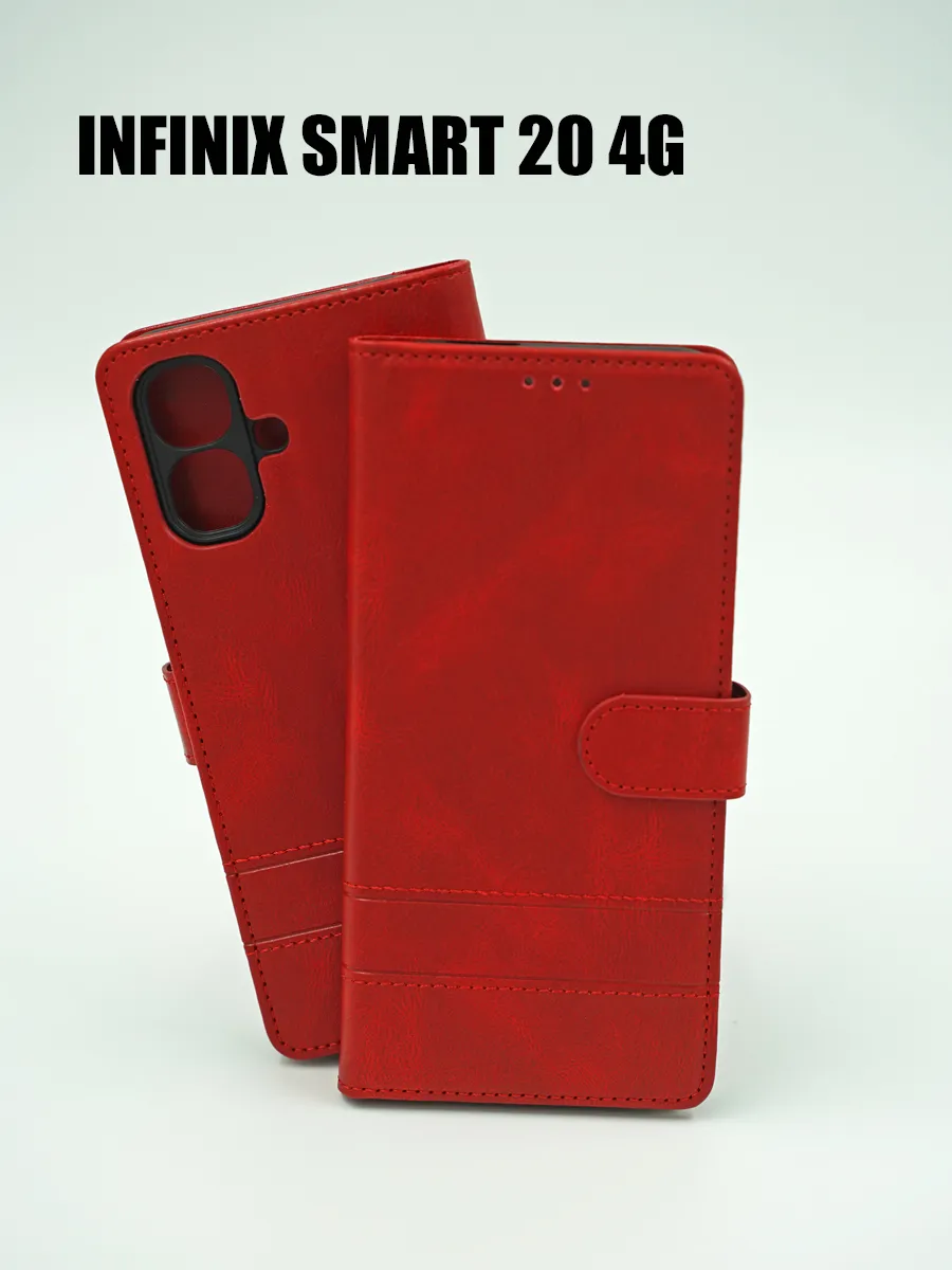 Чехол на Infinix Smart 20 4G книжка красный