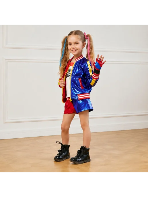 WOW_SHOP_KIDS Карнавальный костюм Харли Квинн, белый, фото 3