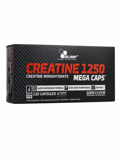 Olimp Sport Nutrition Креатин моногидрат капсулы Creatine 1250 Mega Caps, 120 шт, 120 капсул, фото 7