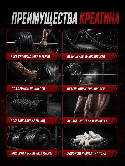 Olimp Sport Nutrition Креатин моногидрат капсулы Creatine 1250 Mega Caps, 120 шт, 400 капсул, фото 2