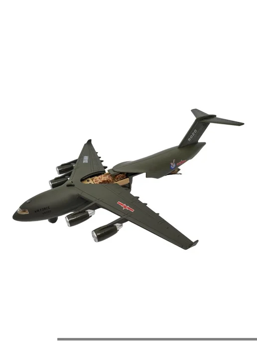 Самолет Die-Cast C-17 Loadmasters, зеленый, фото 3