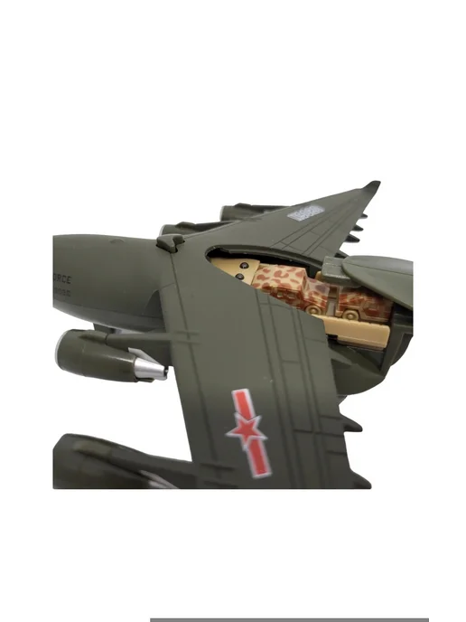 Самолет Die-Cast C-17 Loadmasters, зеленый, фото 4