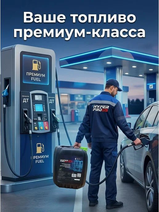 HyperFuel Присадка комплексная для дизельного топлива ДТ 10л D+, 10 л, фото 4
