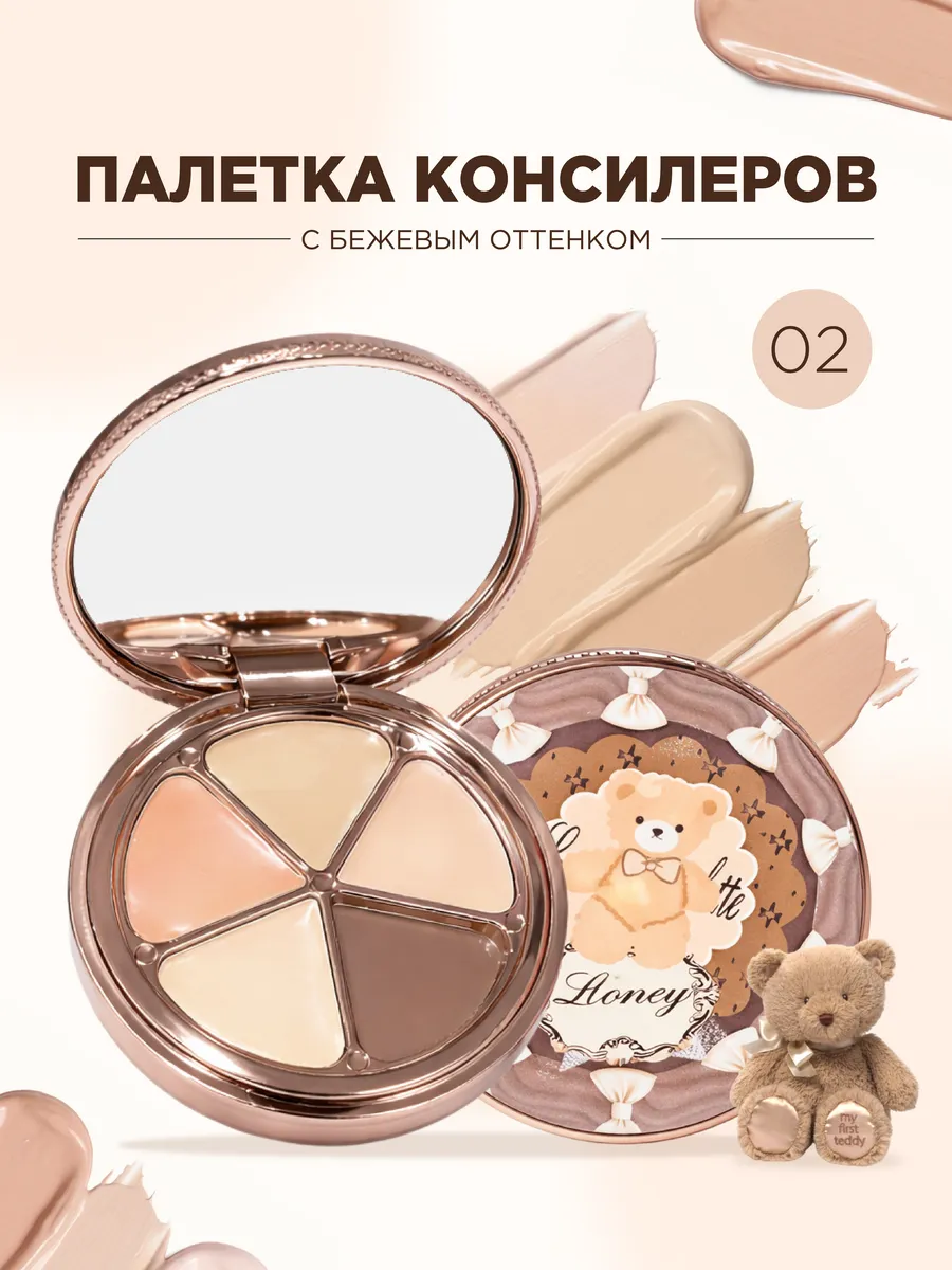 Палетка консилеров кремовая 02