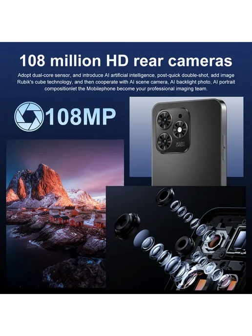 Смартфон Pro Max App E 17 Pro Max 16/1024 ГБ, черный, фото 8