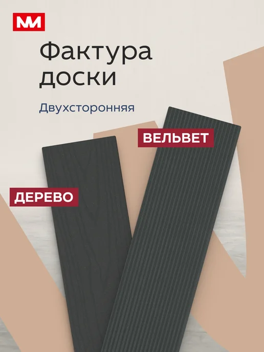 Imperial фабрика мебели Террасная доска из ДПК 135х25х1000мм - 6 шт, 4 шт, фото 3