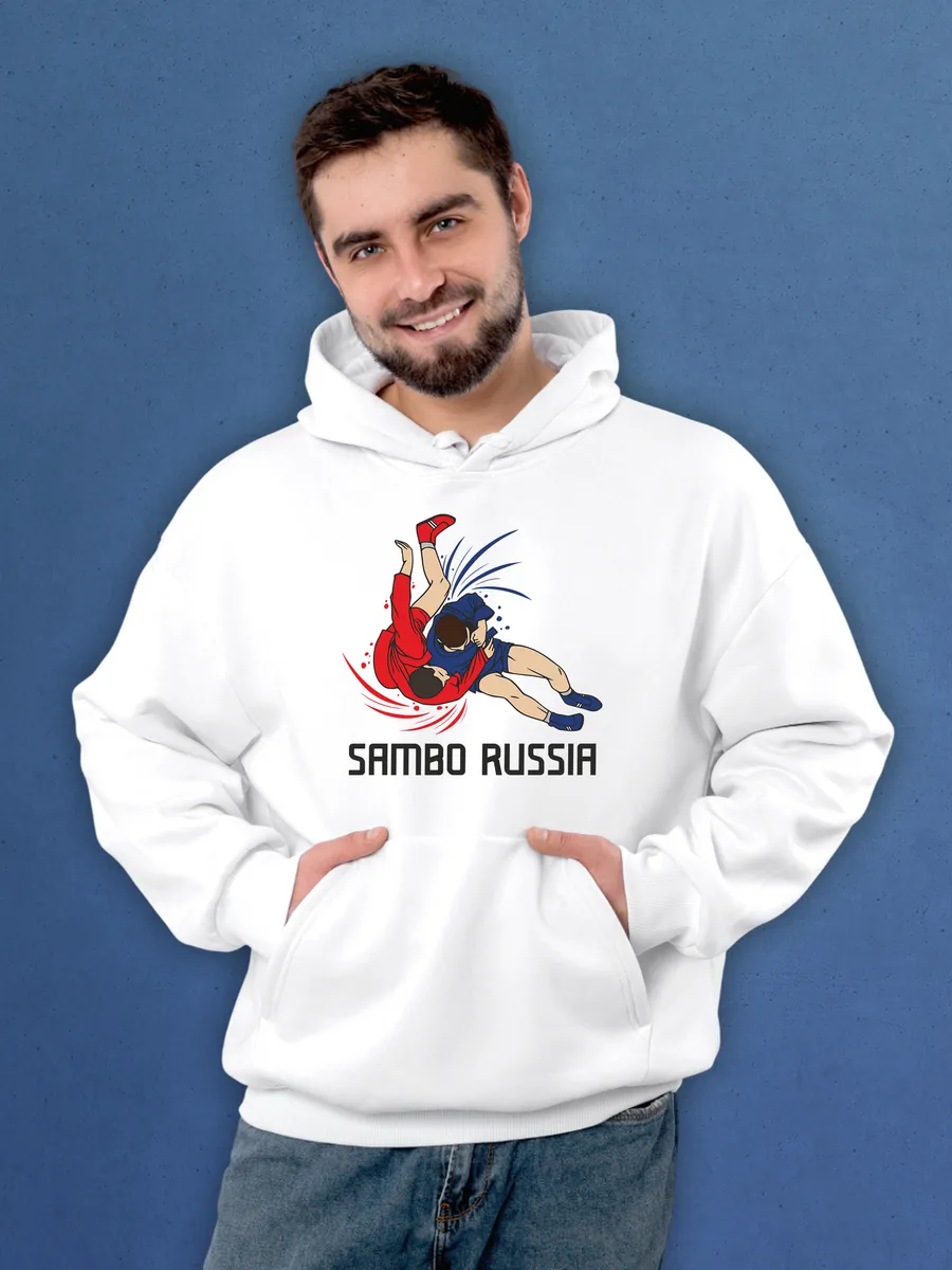Худи "Самбо" с принтом "Sambo Russia"